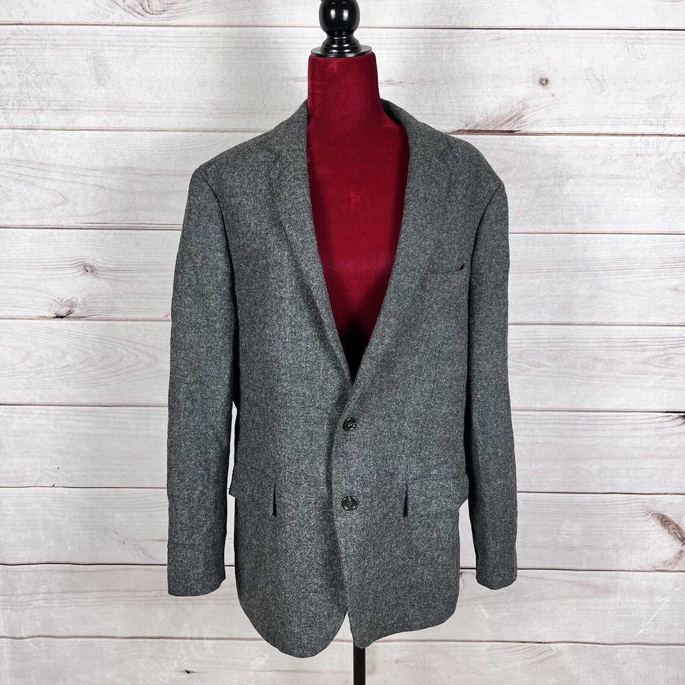 J Crew Blazer Ludlow Moon Cloth Button Italian Wool Elbow Patch